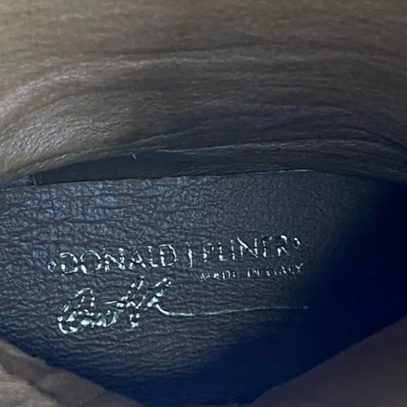 Ladies Donald J Pliner Brown Suede Alligator Knee High Zip Up Boots Size: 6.5 M - Picture 15 of 16